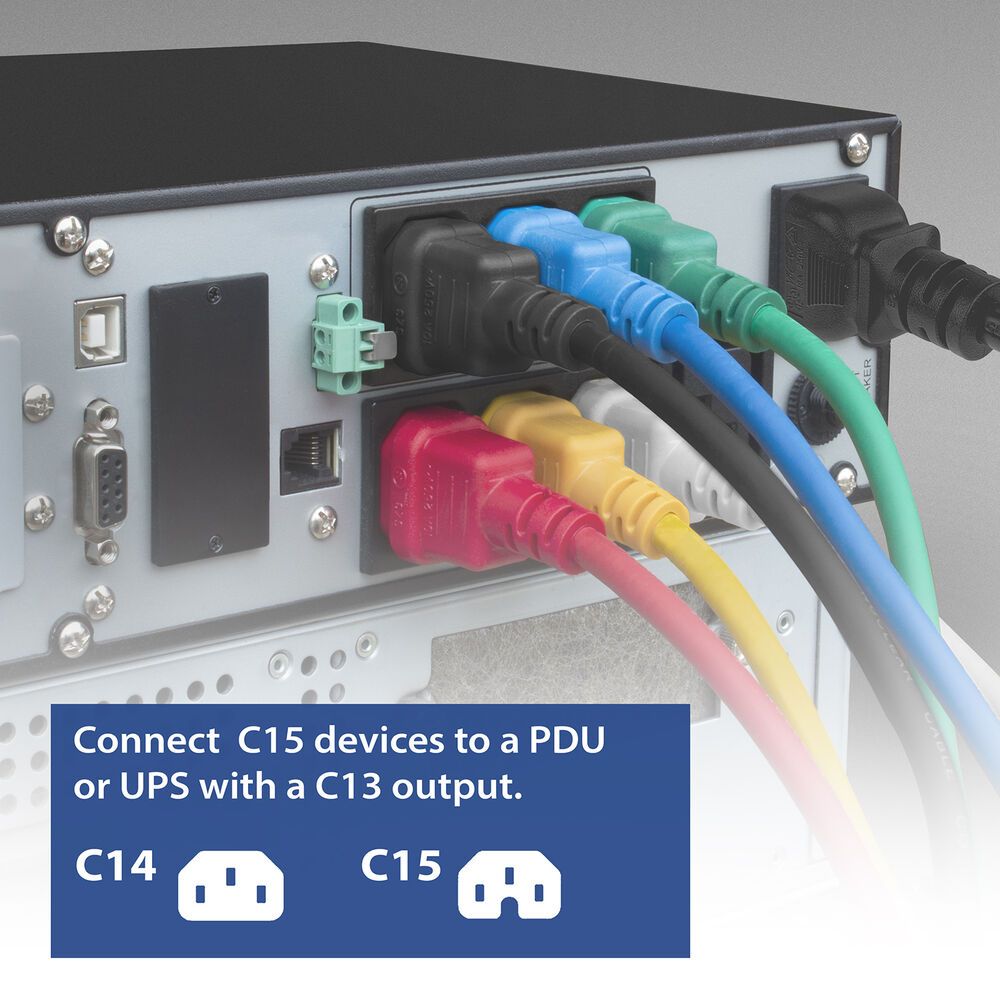 ACT Powercord C14 - C15 3m Red