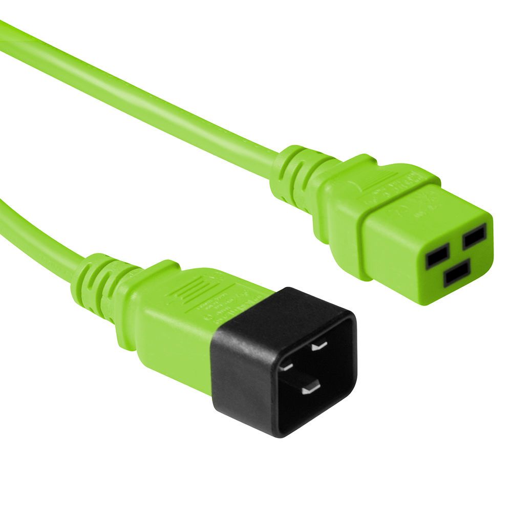 ACT Powercord C19 - C20 1,2m Green