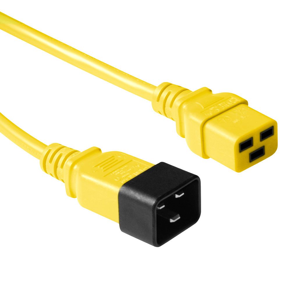 ACT Powercord C19 - C20 3m Yellow