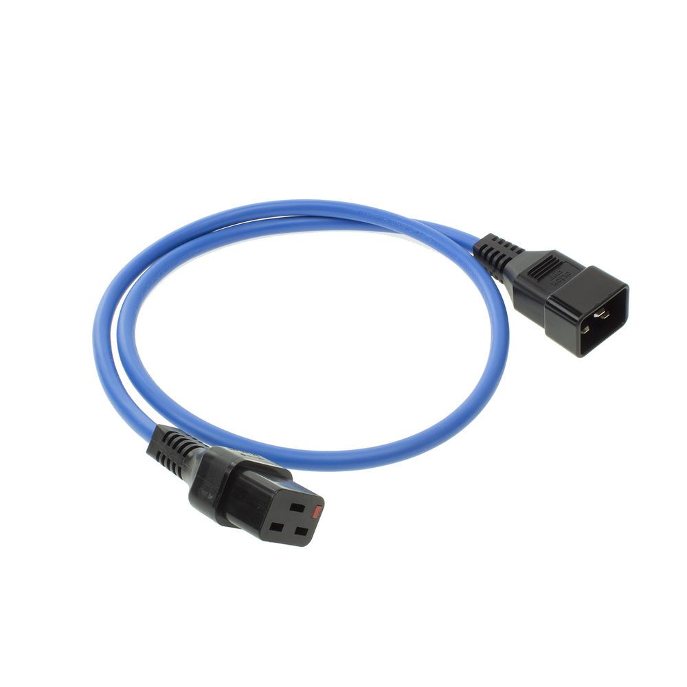 ACT Powercord C19 IEC Lock - C20 1m Blue