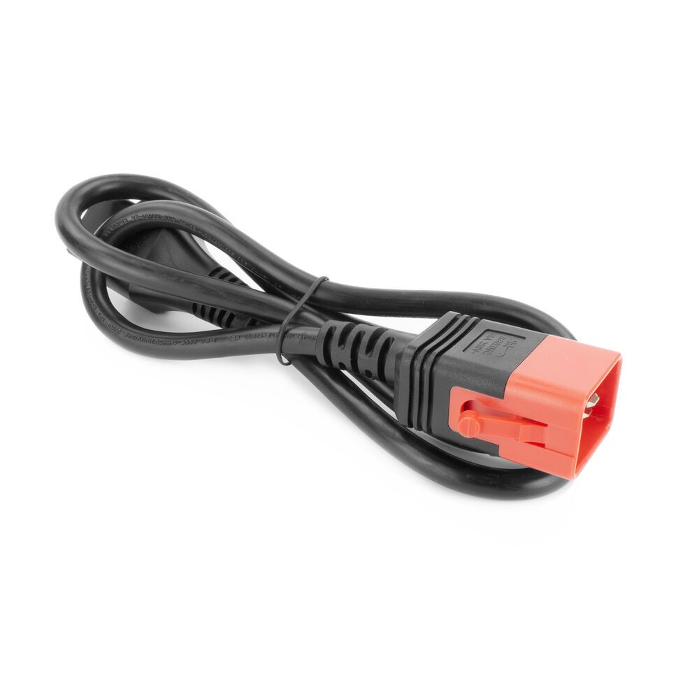 ACT Powercord C19 IEC Lock - C20 IEC Lock Dual Locking 2m Black