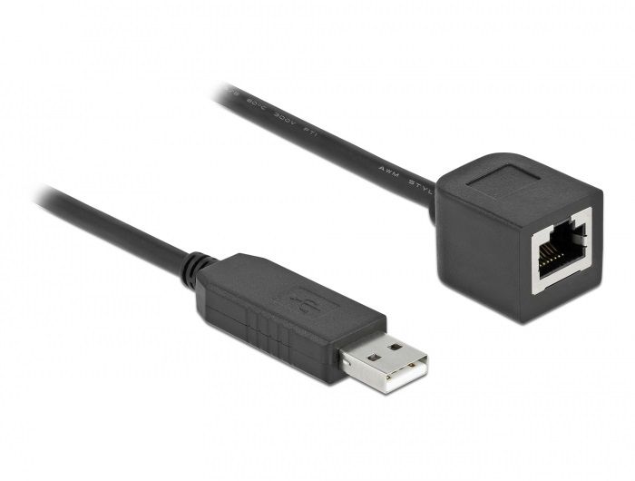 DeLock Serial Connection Cable with FTDI chipset Black