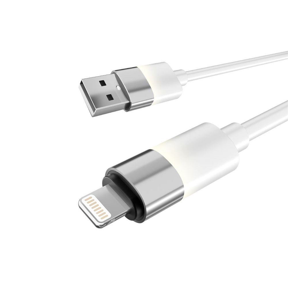 Avax CB311 GLOWY USB-A - Lightning cable 2m White