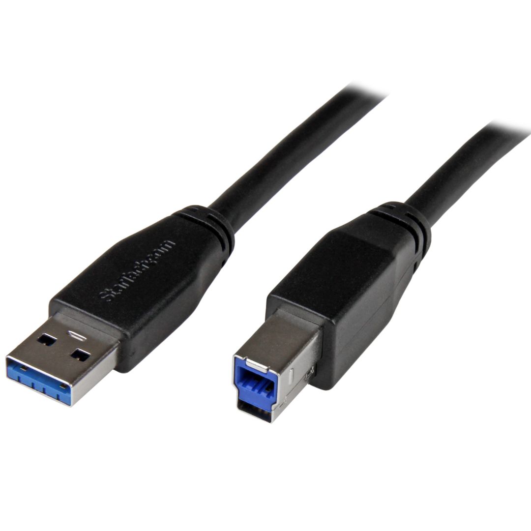 Startech Active USB 3.0 (5Gbps) USB-A to USB-B Cable 10m Black