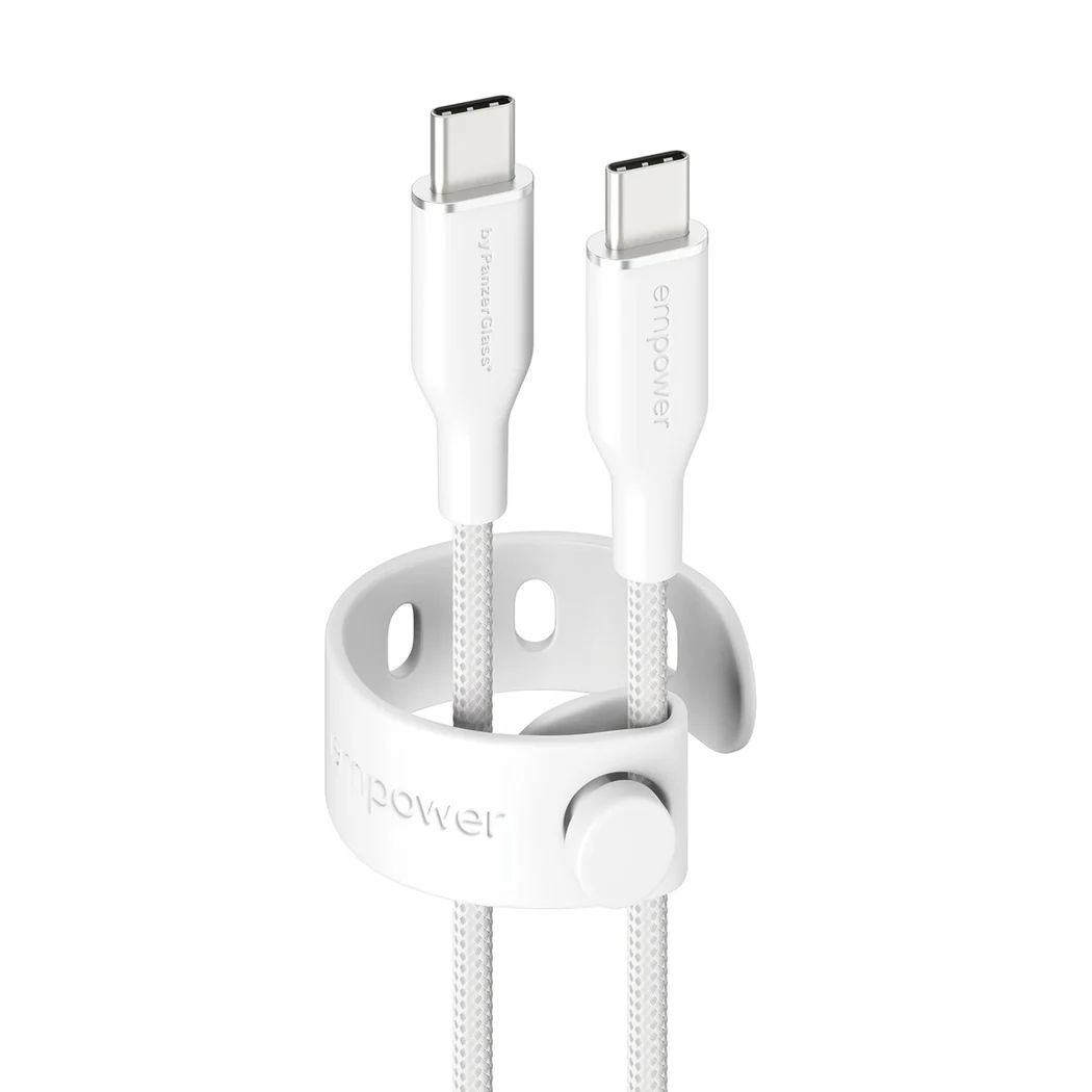 PanzerGlass 60W USB-C to USB-C USB 2.0 cable 1,2m White