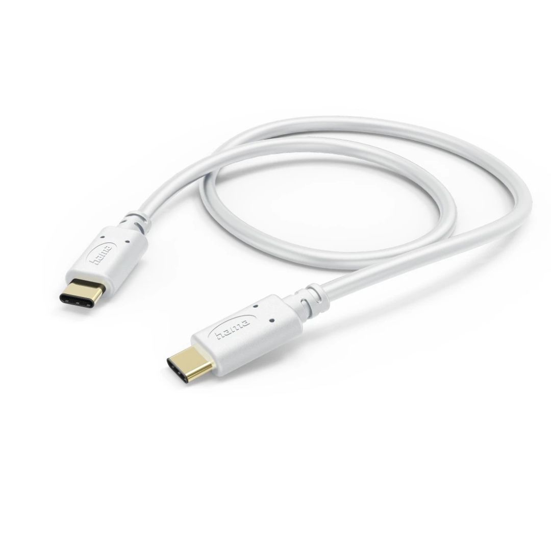 Hama USB-C to USB-C cable 1,5m White
