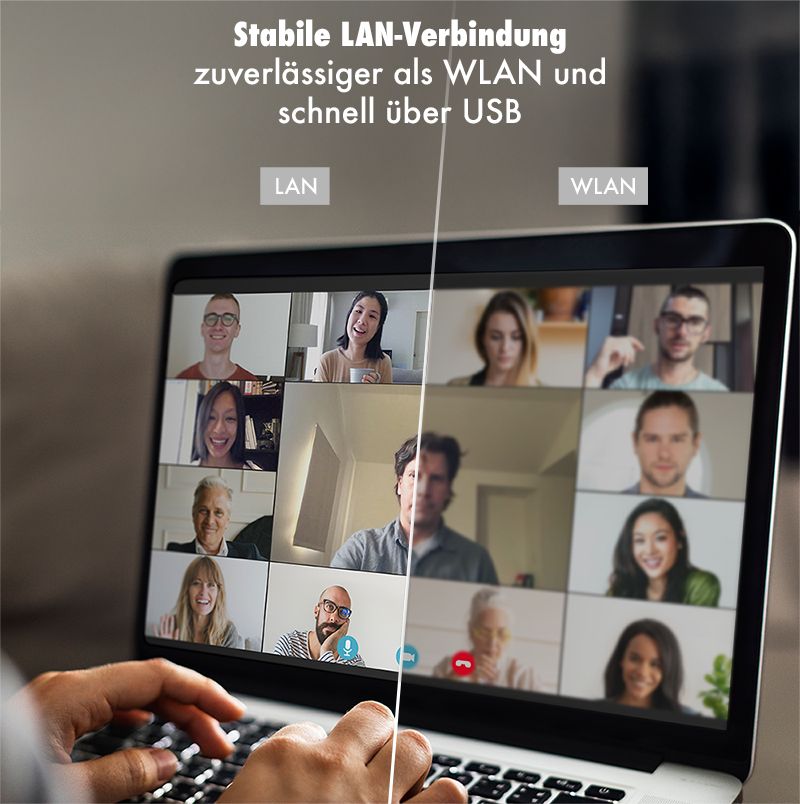 Logilink USB 3.2 Type-C Ethernet cable Black/Grey