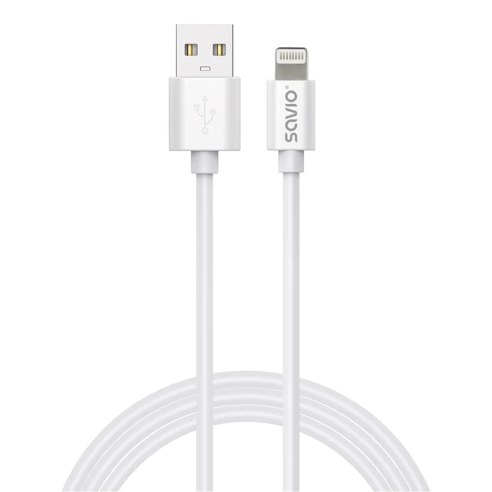Savio Cl-193 USB 2.0 USB-A to Lightning cable 2m White