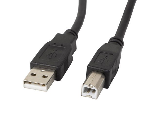 Lanberg USB-A (M) to USB-B (M) 2.0 cable 0,5m Black