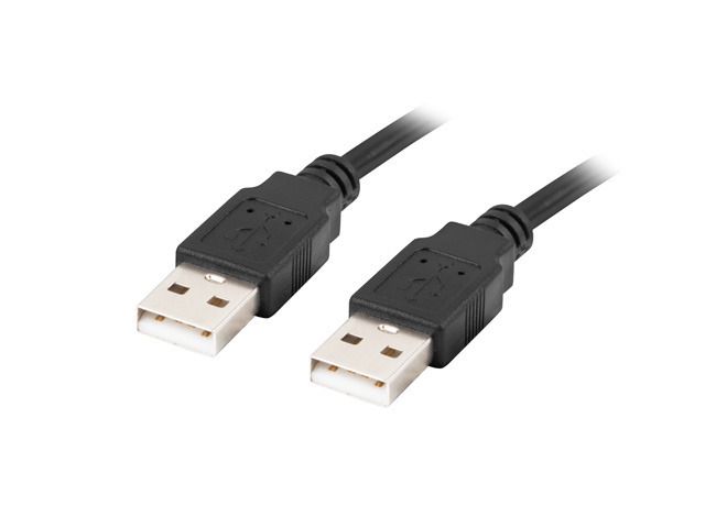Lanberg USB-A M/M 2.0 cable 0,5m Black