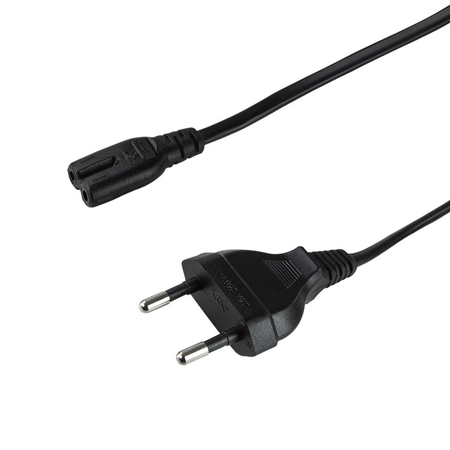 Logilink CEE 7/16 - IEC C7 cable 1m Black
