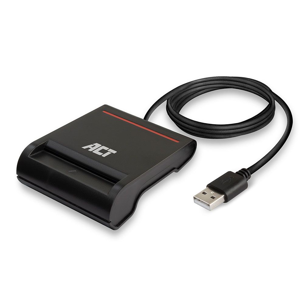 ACT USB Smart ID Card Reader Black