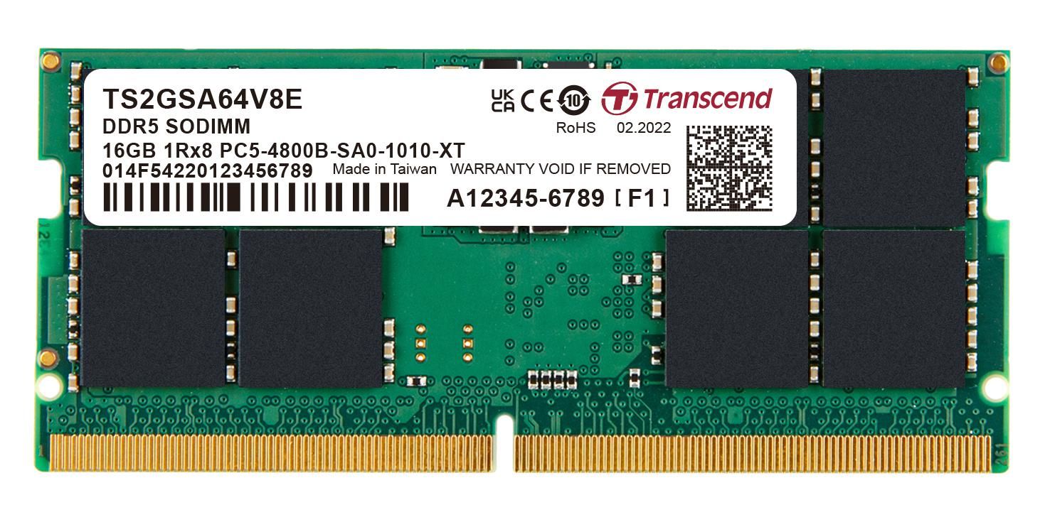 Transcend 16GB DDR5 4800MHz SODIMM