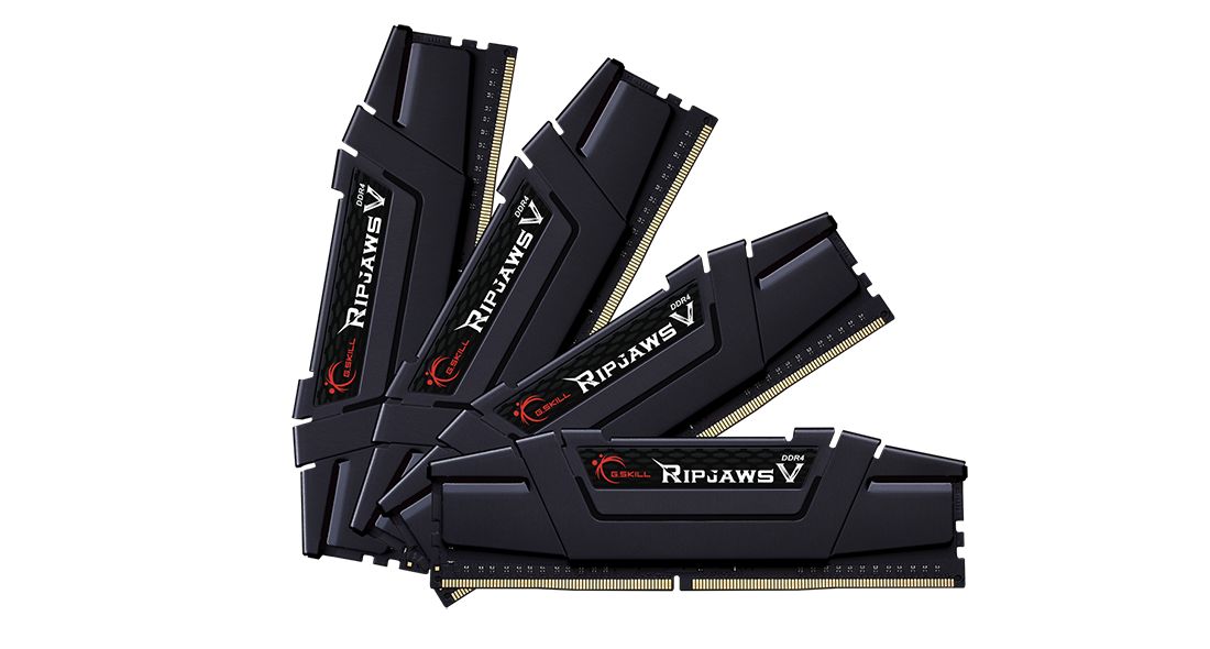 G.SKILL 128GB DDR4 3600MHz Kit(4x32GB) Ripjaws V Black