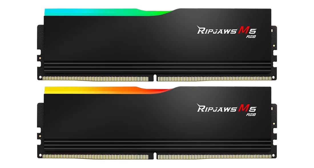 G.SKILL 32GB DDR5 6000MHz Kit(2x16GB) Ripjaws M5 RGB Black