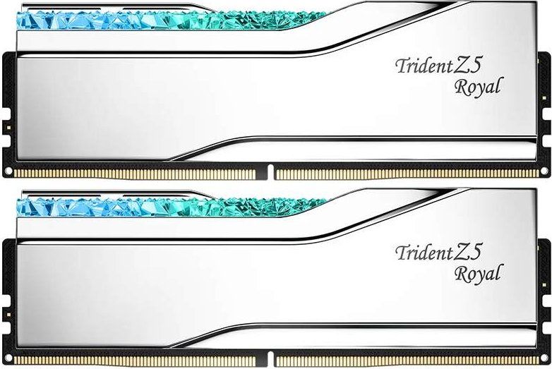 G.SKILL 32GB DDR5 6400MHz Kit(2x16GB) Trident Z5 Royal RGB Silver