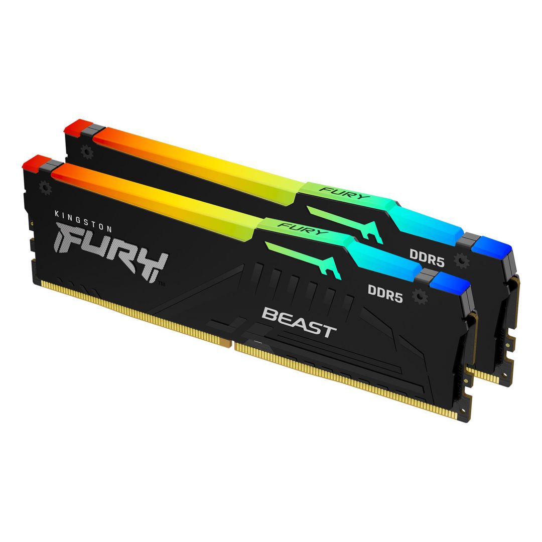 Kingston 32GB DDR5 6800MHz Kit(2x16GB) Fury Beast RGB Expo Black