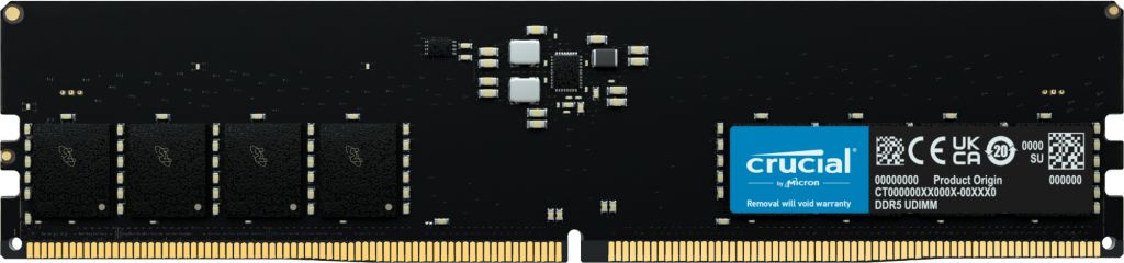 Crucial 64GB DDR5 5600MHz UDIMM Black