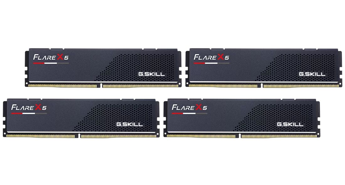 G.SKILL 256GB DDR5 6000MHz Kit(4x64GB) Flare X5 Black