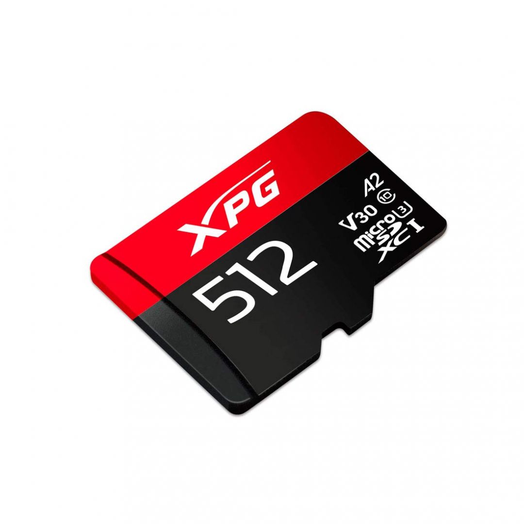 A-Data 512GB microSDXC  XPG Class 10 UHS-I V30 A2 adapter nélkül