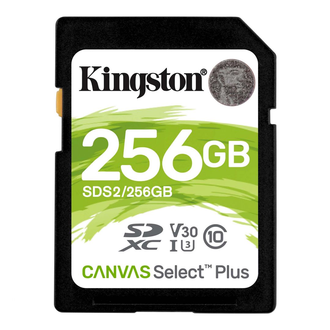 Kingston 256GB SDXC Canvas Select Plus Class 10 100R C10 UHS-I U3 V30