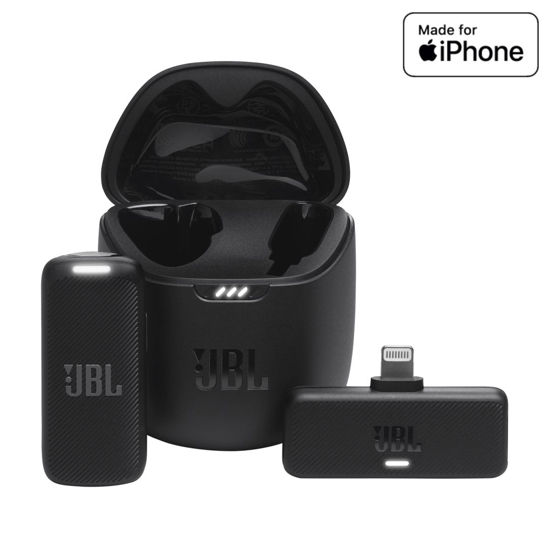 JBL Quantum Stream Wireless Lightning Microphone Black