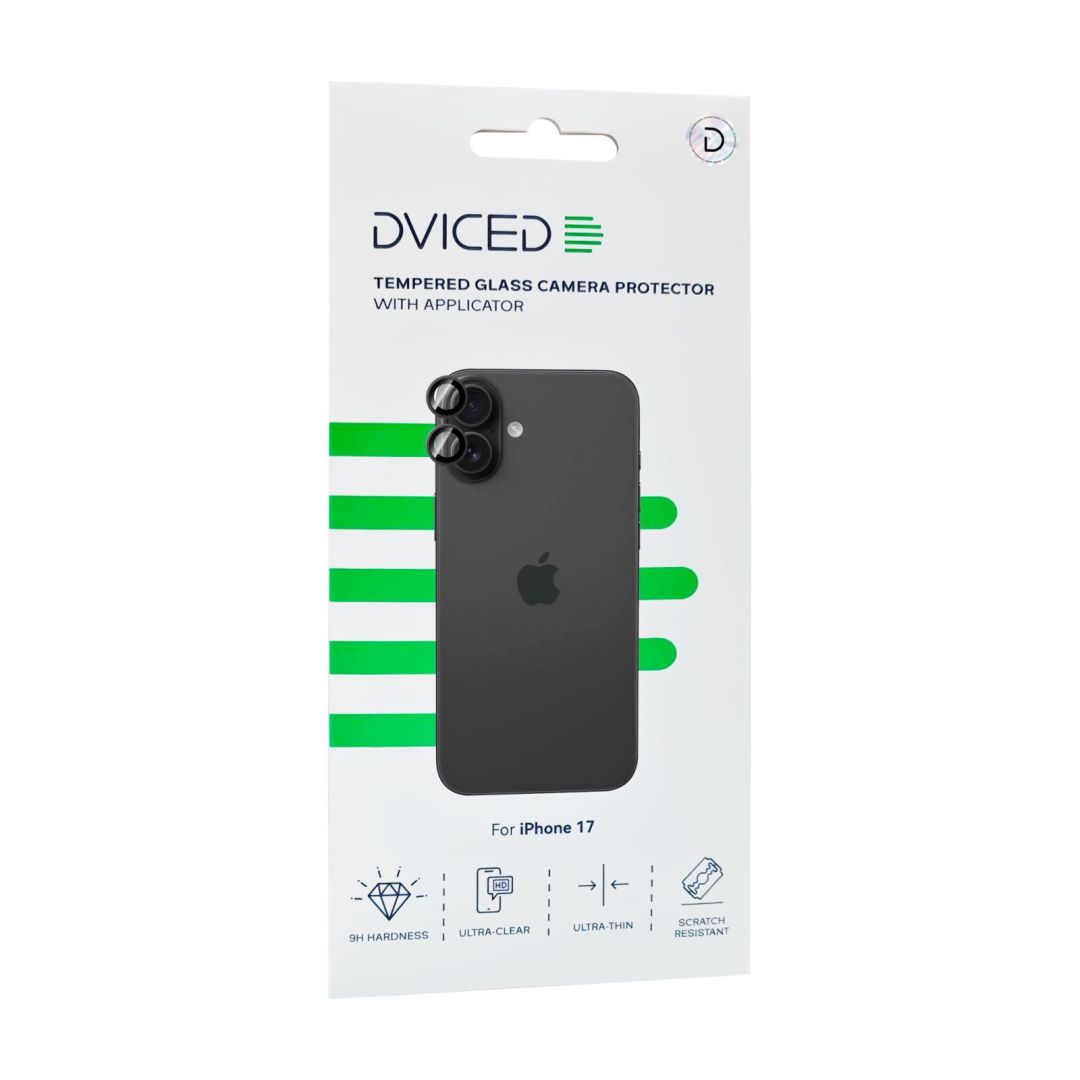 Dviced Tempered glass camera protector for iPhone 17 with applicator