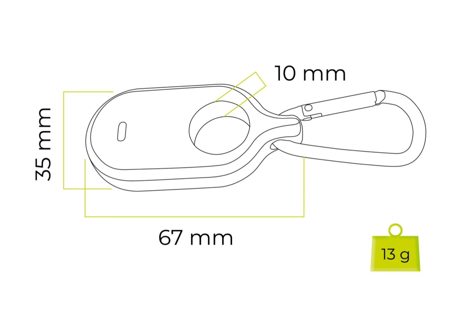 Mobile Origin Samsung SmartTag2 Case White