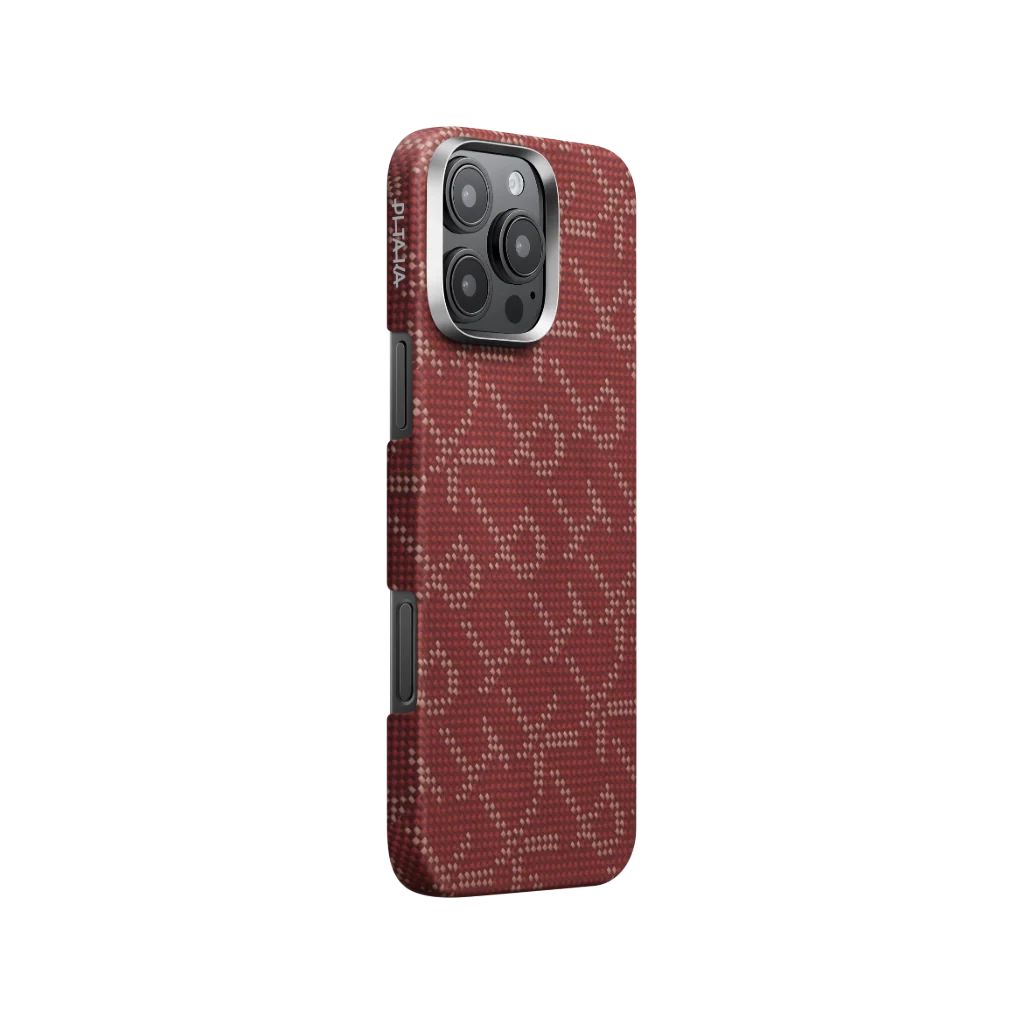 Pitaka Tactile Woven Case PTK  iPhone 16 Pro Red/Gold