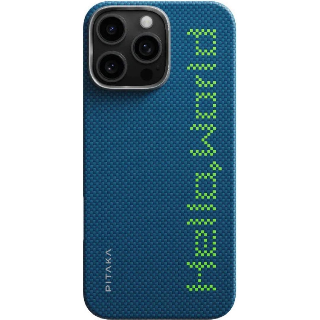 Pitaka Tactile Woven Case for iPhone 16 Pro Max Hello World