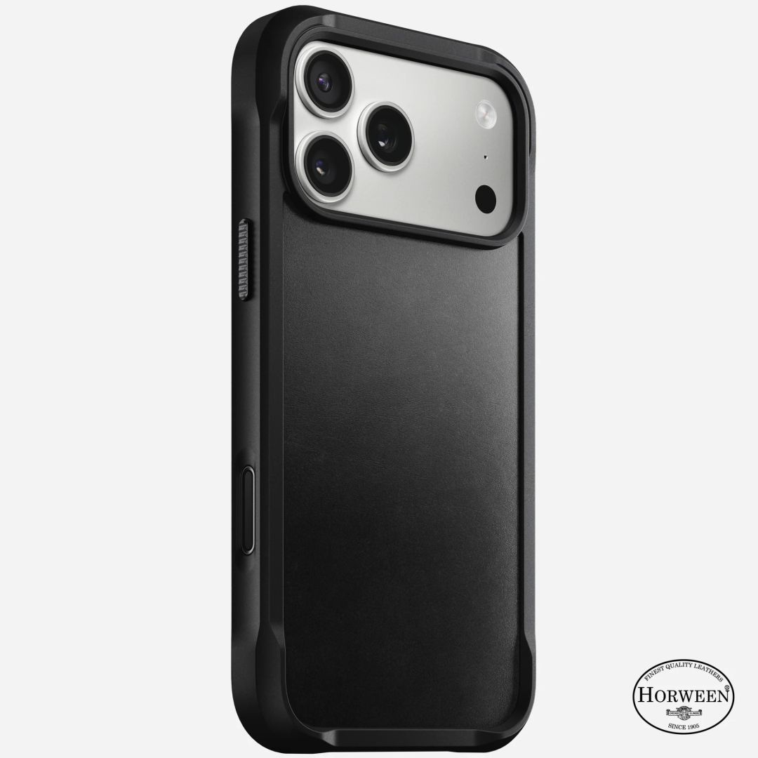 Nomad Rugged Leather (Horweeen) Case for iPhone 17 Pro Max Black