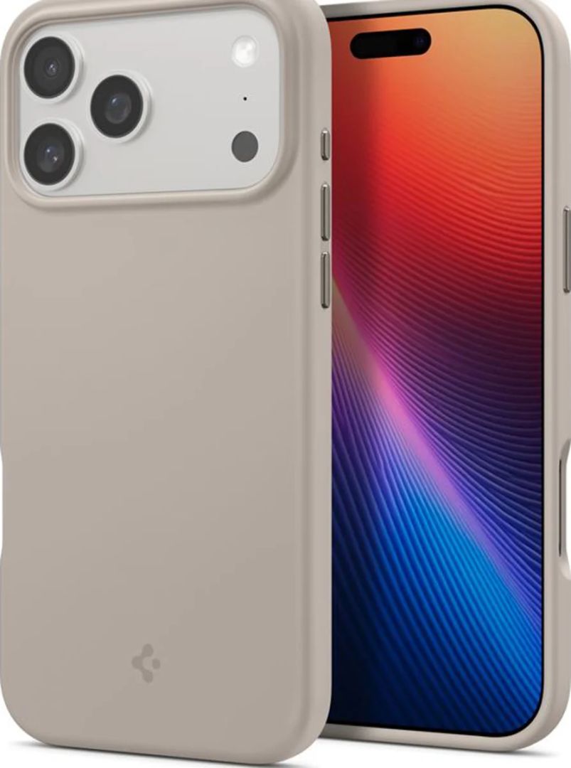 Spigen Silicone Fit MagSafe case for iPhone 17 Pro Max Stone