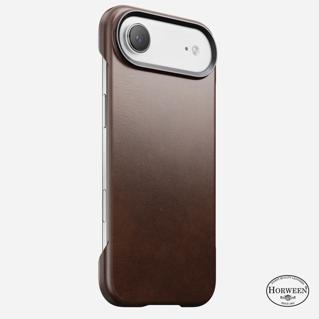 Nomad Traditional Leather (Horween) case for iPhone Air Rustic Brown