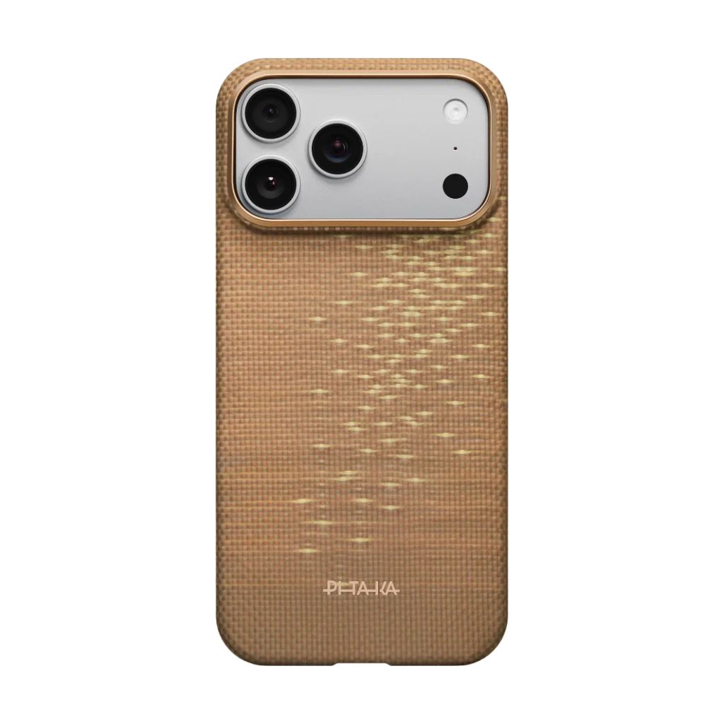 Pitaka Ultra-Slim Case for iPhone 17 Pro Max Golden Glint