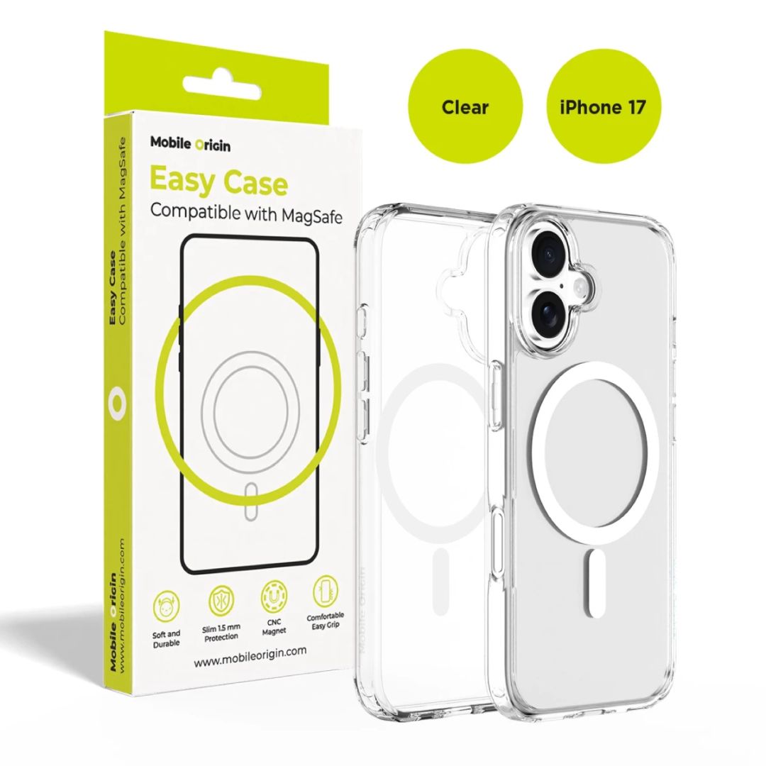 Mobile Origin Hybrid MagSafe Case for iPhone 17 Clear
