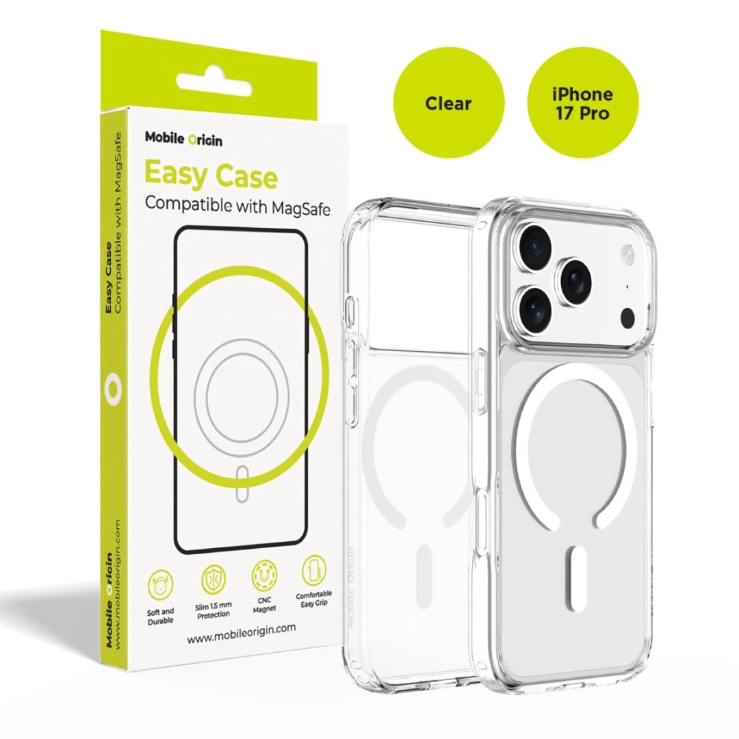 Mobile Origin Hybrid MagSafe Case for iPhone 17 Pro Clear