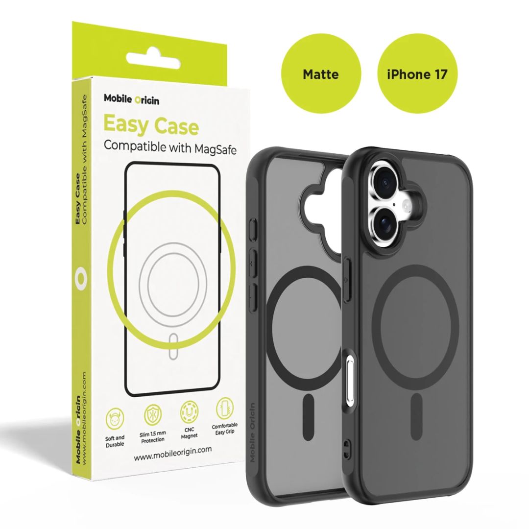 Mobile Origin Hybrid MagSafe Case for iPhone 17 Matte Black