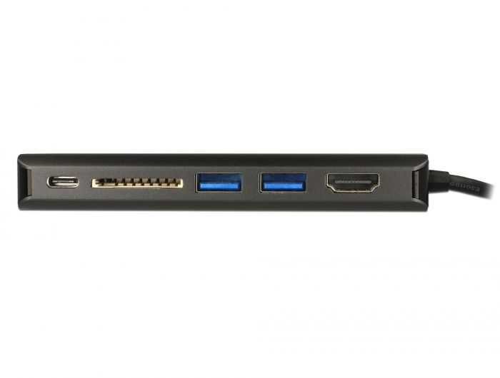 DeLock USB Type-C 3.1 Docking Station HDMI 4K 30Hz Gigabit LAN and USB PD function