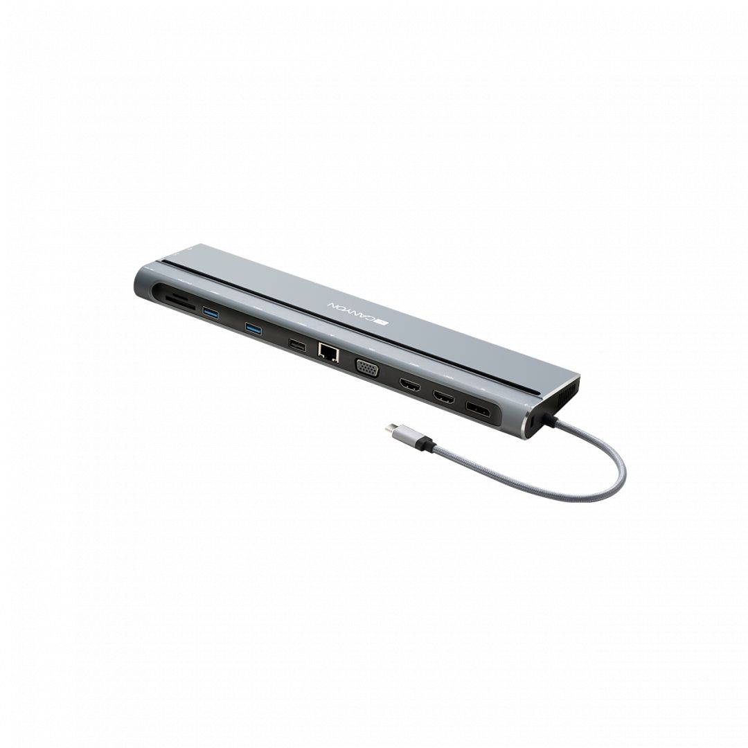 Canyon CNS-HDS09B USB Type C Multiport Docking Station 14-in-1 Grey