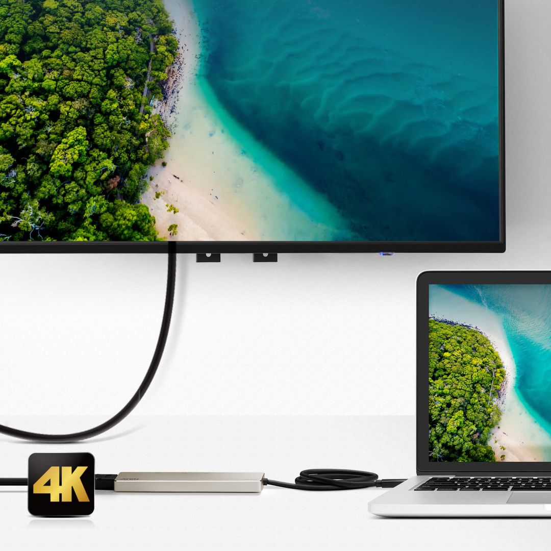 ATEN UH3239 USB-C Multiport mini Dock with Power Pass-Through