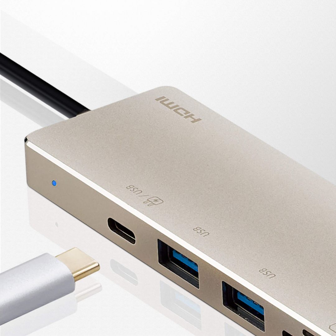 ATEN UH3239 USB-C Multiport mini Dock with Power Pass-Through