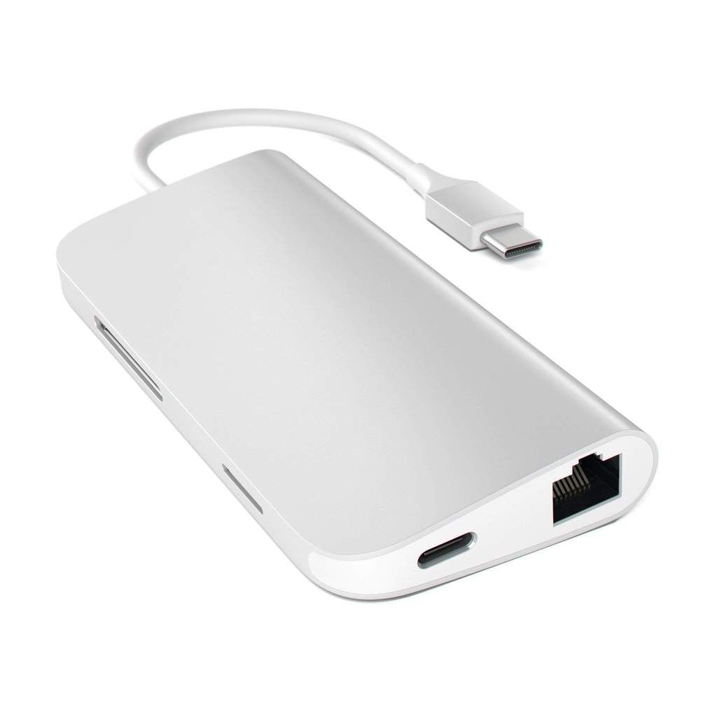Satechi Type-C Multi-Port Adapter 4K with Ethernet Silver