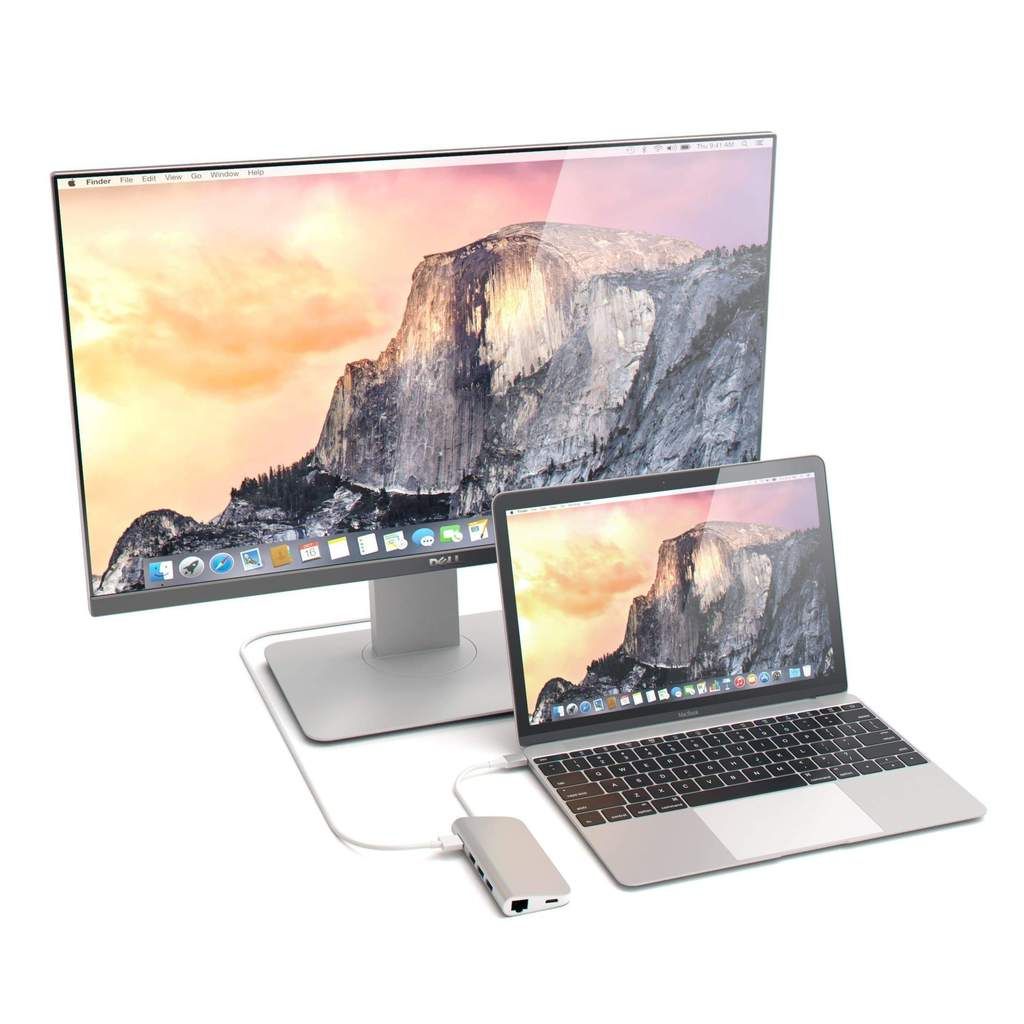Satechi Type-C Multi-Port Adapter 4K with Ethernet Silver