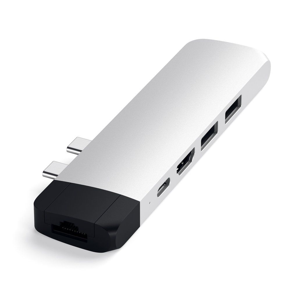 Satechi Type-C Pro Hub Adapter with Ethernet Silver