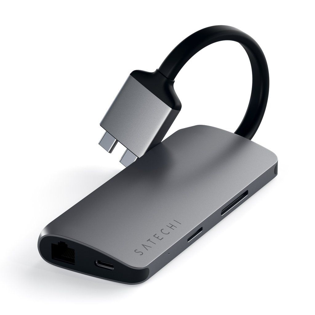Satechi Type-C Dual Multimedia Adapter Space Gray