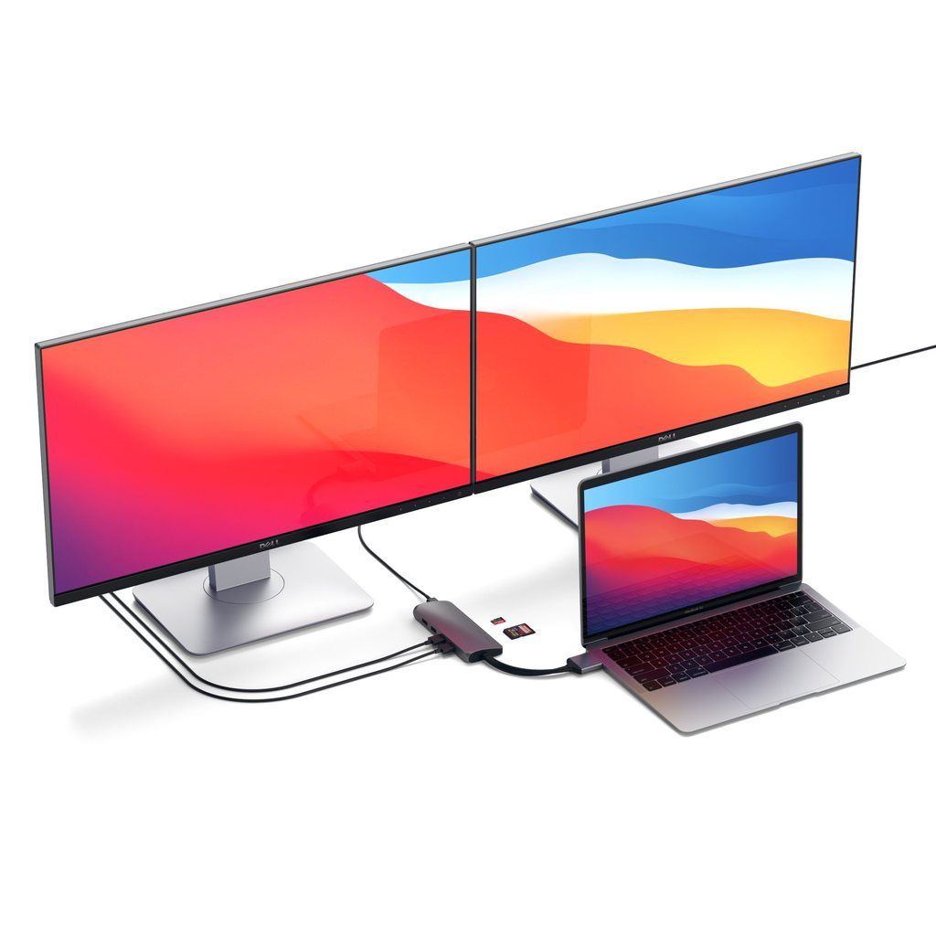 Satechi Type-C Dual Multimedia Adapter Space Gray