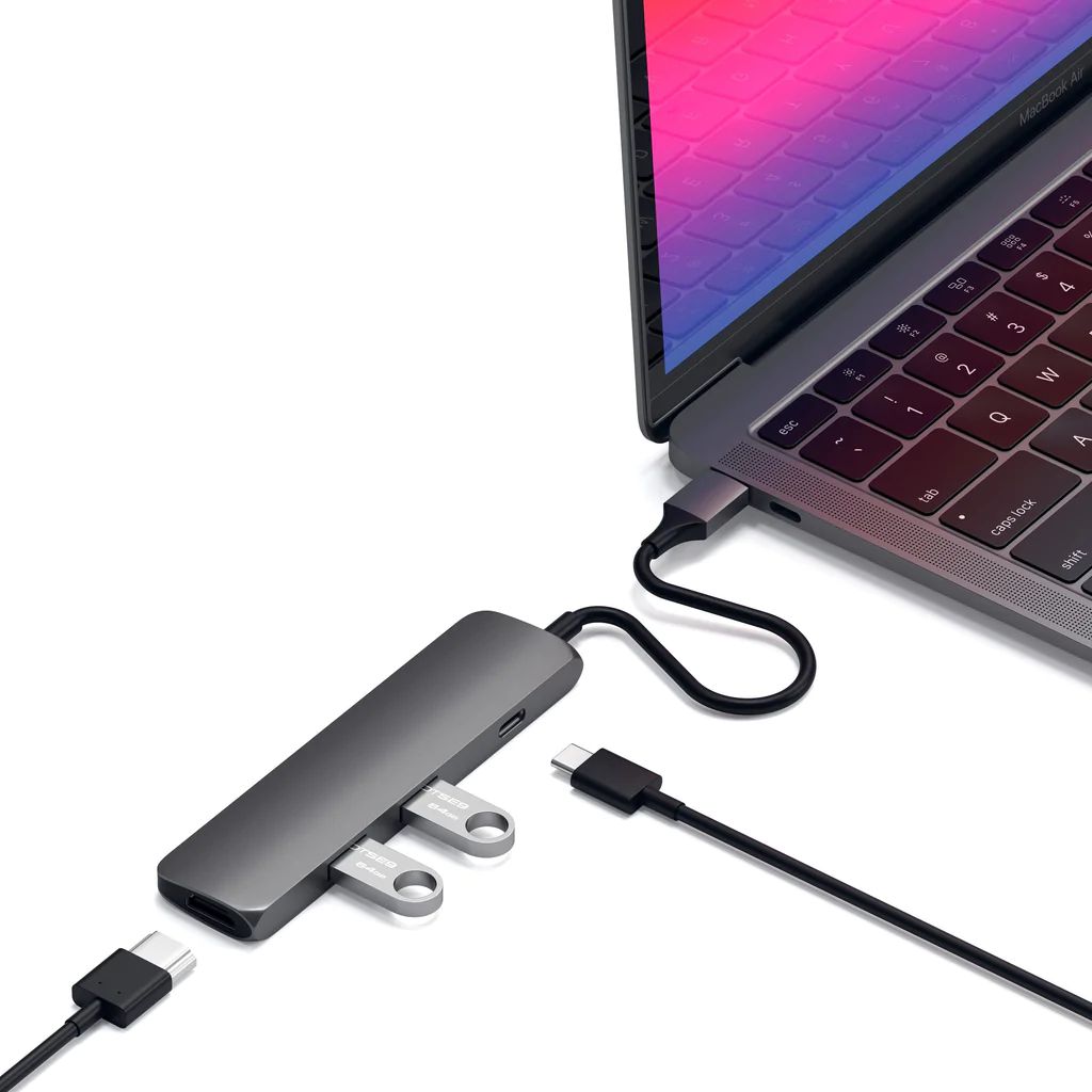 Satechi Type-C Slim MultiPort Adapter Space Grey
