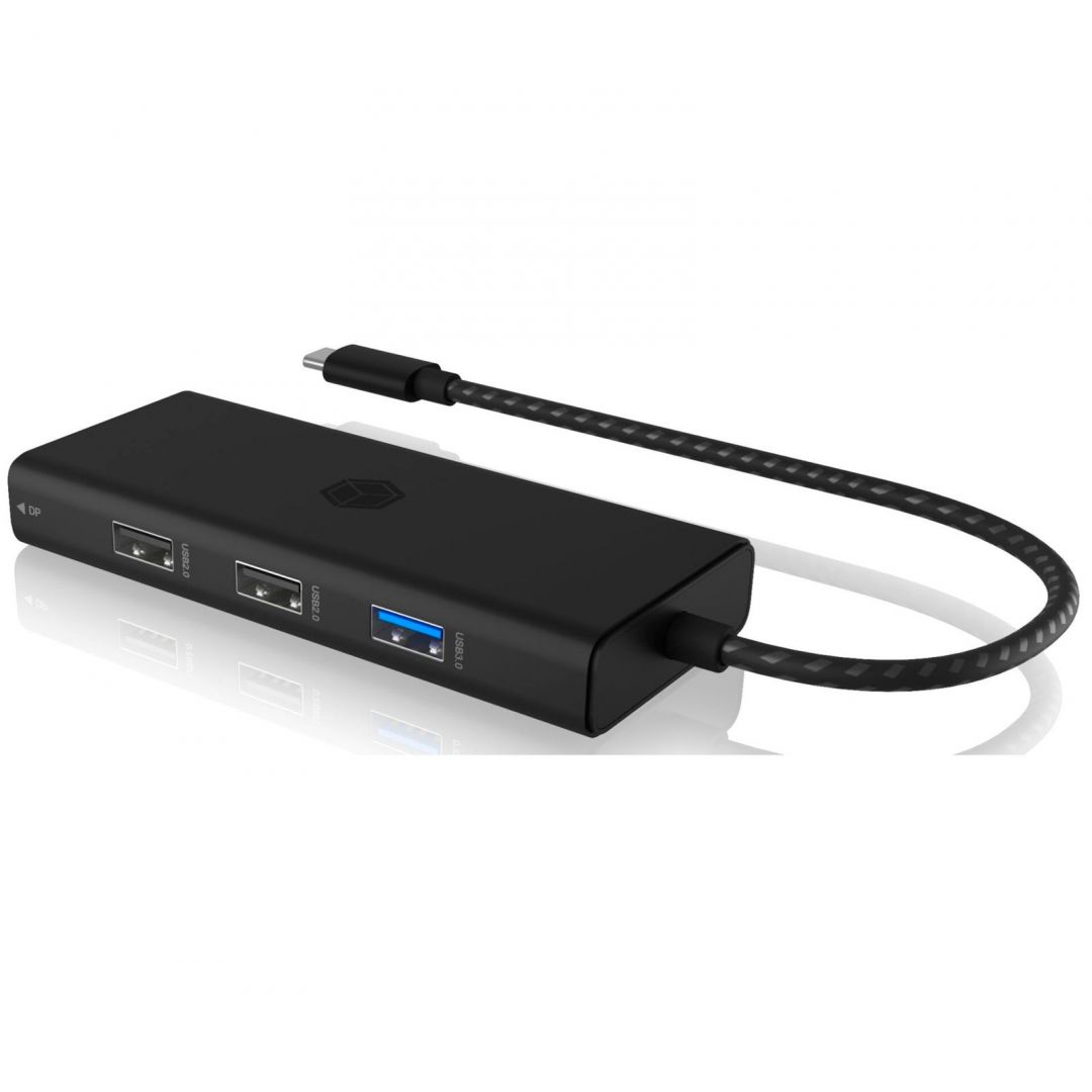 Raidsonic Icy Box IB-DK4011-CPD 7in1 USB Type-C DockingStation Black