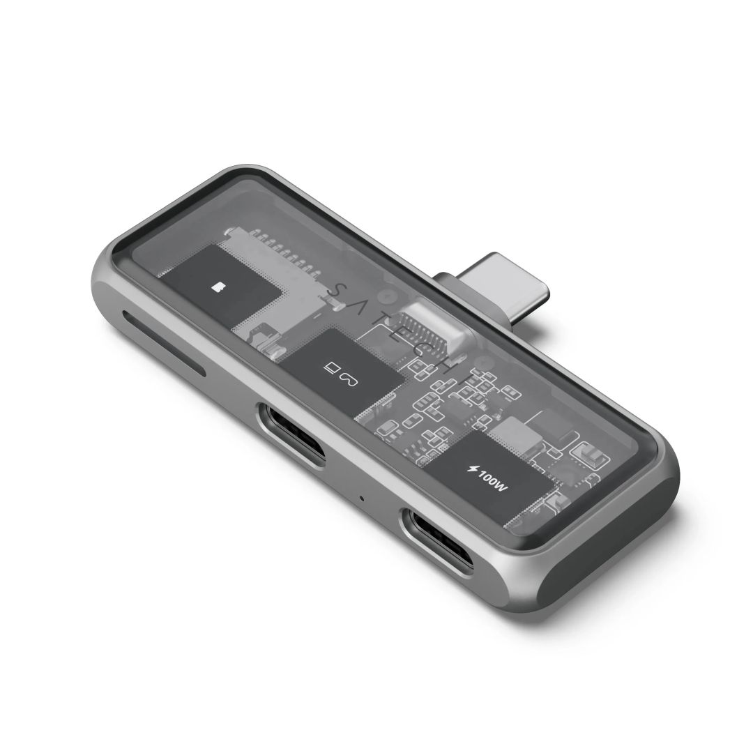 Satechi Mobile XR Hub with dual USB-C and microSD Space Gray