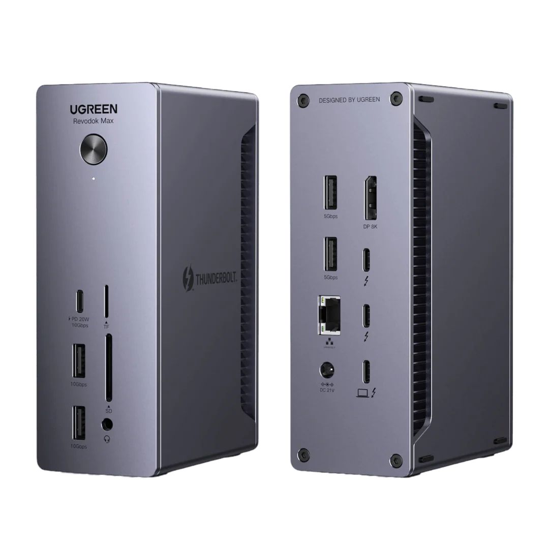 UGREEN Revodok Max 213 USB-C Hub 13-in-1 Docking Station Grey